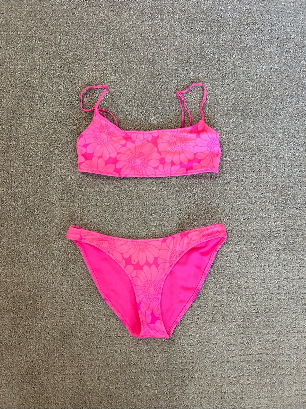 Triangl Pink Floral Bikini Set Size XS - Women's Swim Top & Bottom
